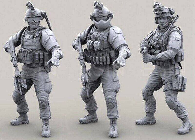 1/35 Resin Model Kit Modern US Soldiers Infantry Unpainted Unassembled - Model-Fan-Store