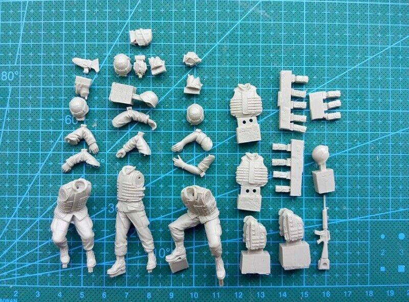 1/35 Resin Model Kit Modern US Soldiers (no car) Unpainted - Model-Fan-Store