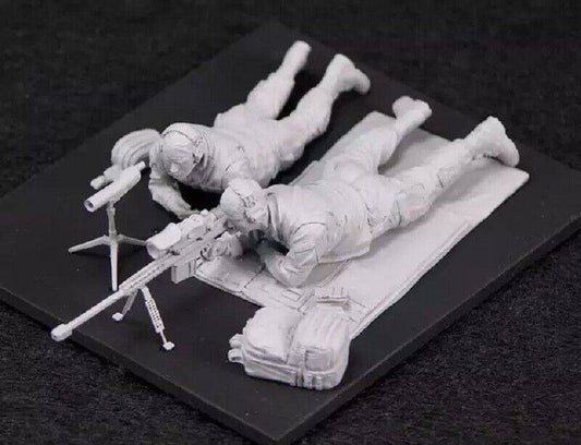 1/35 Resin Model Kit Modern US Soldiers Sniper Team Unpainted Unassembled - Model-Fan-Store