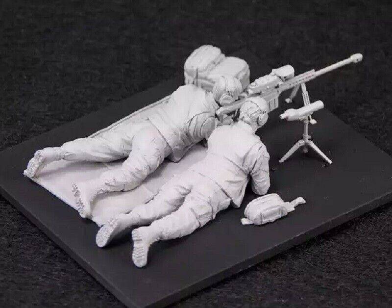 1/35 Resin Model Kit Modern US Soldiers Sniper Team Unpainted Unassembled - Model-Fan-Store