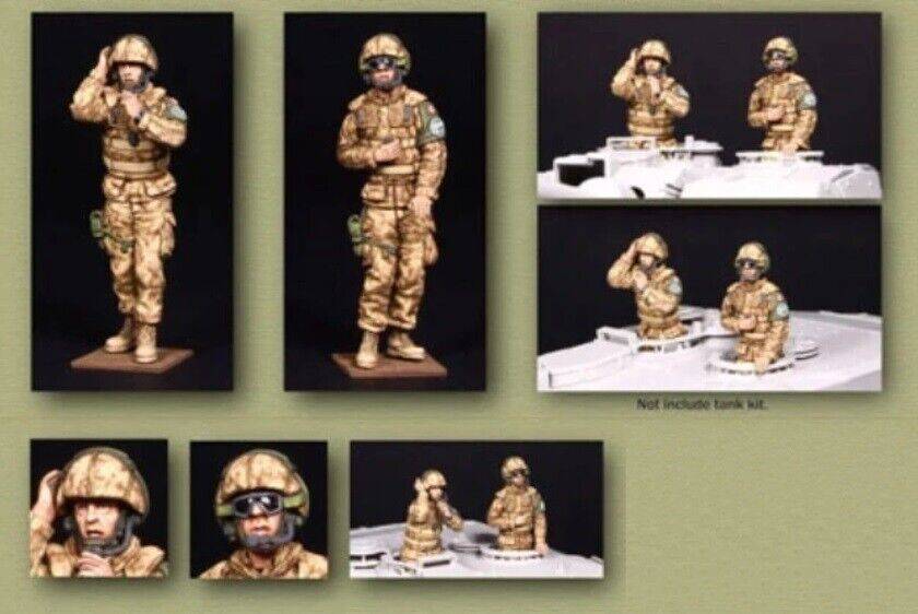 1/35 Resin Model Kit Modern US Soldiers Tank Crew Unpainted Unassembled - Model-Fan-Store