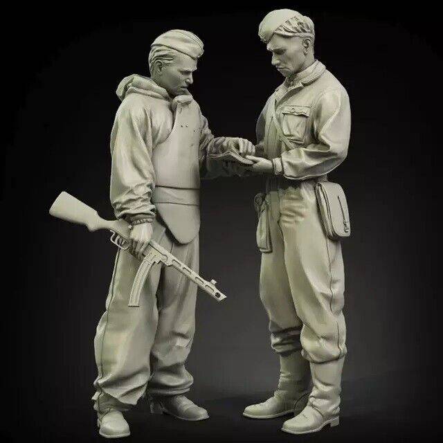 1/35 Resin Model Kit Russian Soldiers WW2 Unpainted - Model-Fan-Store