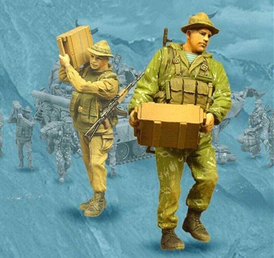 1/35 Resin Model Kit Russian Soviet Soldiers Infantry Unpainted Unassembled - Model-Fan-Store