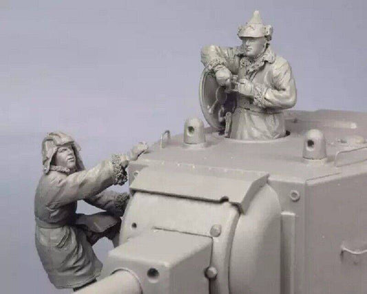 1/35 Resin Model Kit Soviet Soldiers Tank Crew (no tank) WW2 Unpainted - Model-Fan-Store