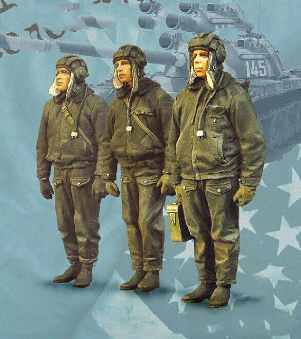 1/35 Resin Model Kit Soviet Soldiers Tank Crew Unpainted A28 - Model-Fan-Store