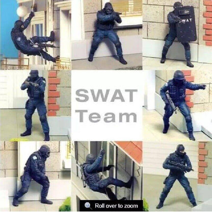 1/35 Resin Model Kit SWAT Team 8 People Soldier Modern Military Unpainted - Model-Fan-Store