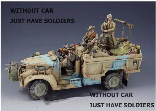 1/35 Resin Model Kit The Long Range Desert Patrol no Car no Bag Unpainted - Model-Fan-Store