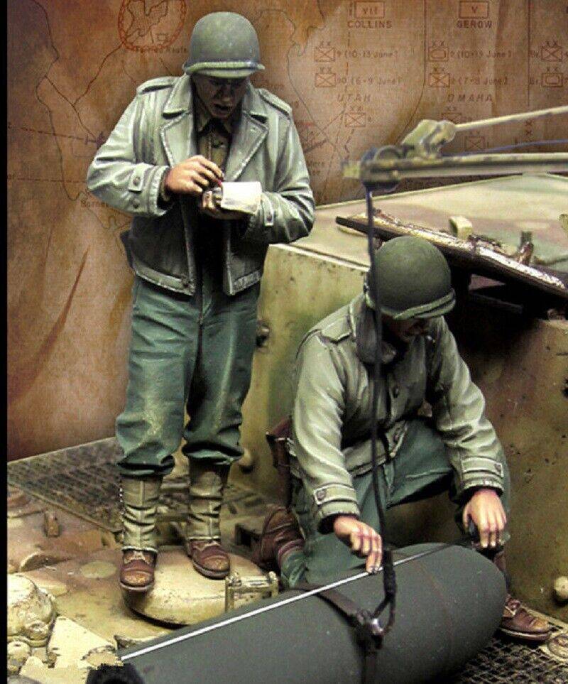 1/35 Resin Model Kit US Soldier Tank Crew (no tank) WW2 Unpainted - Model-Fan-Store