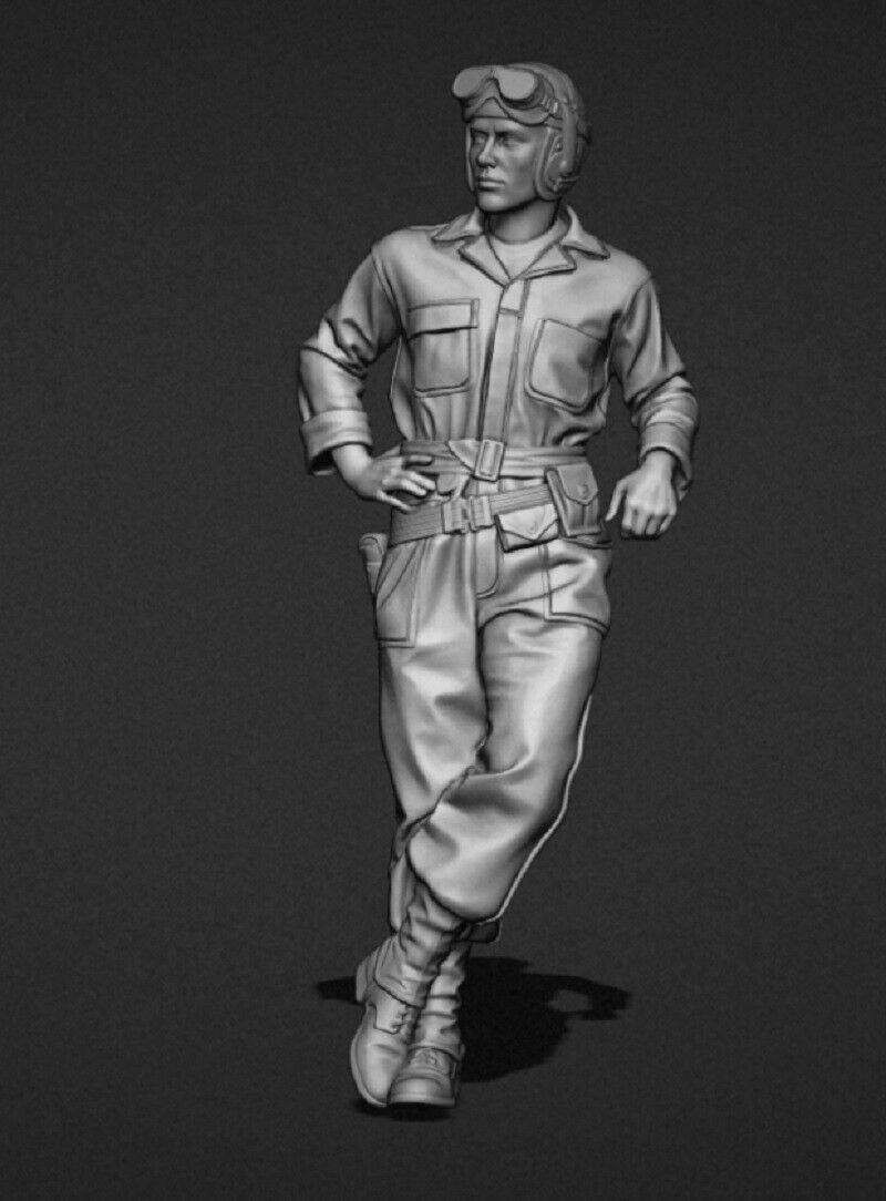 1/35 Resin Model Kit US Soldier Tankman WW2 Unpainted - Model-Fan-Store