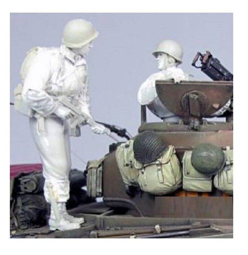 1/35 Resin Model Kit US Soldiers Infantry Normandy 1944 WW2 Unpainted - Model-Fan-Store