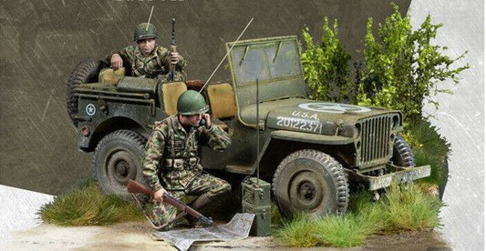 1/35 Resin Model Kit Us Soldiers (no car no map) WW2 Unpainted - Model-Fan-Store