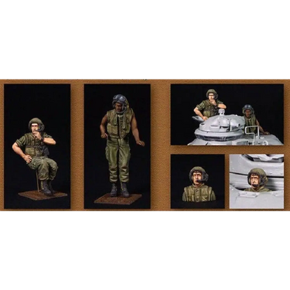 1/35 2pcs Resin Model Kit US Soldiers Tank Crew Vietnam War Unpainted