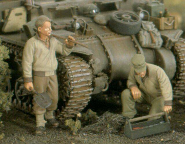 1/35 Resin Model Kit US Soldiers Tank Crew WW2 Unpainted - Model-Fan-Store