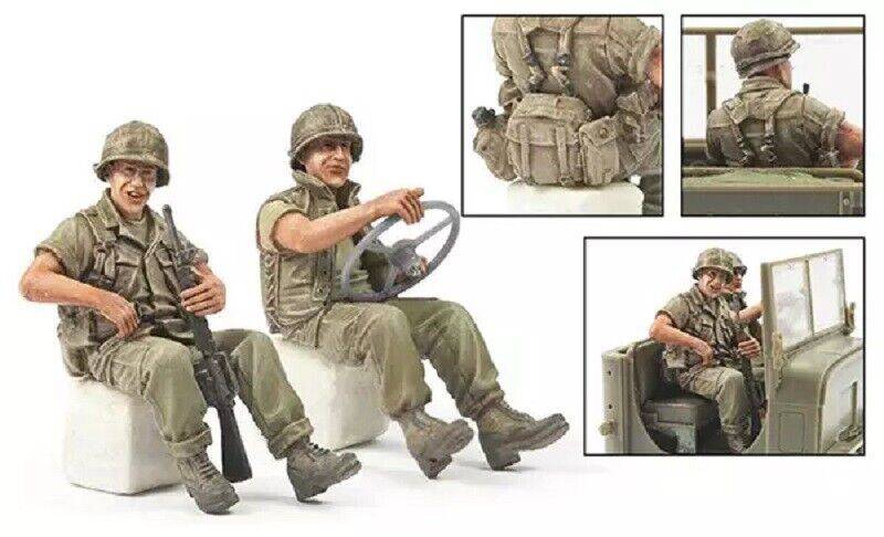 1/35 Resin Model Kit Vietnam War US Army Soldiers (no car) Unpainted - Model-Fan-Store