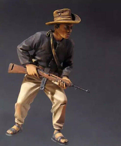 1/35 Resin Model Kit Vietnam War Vietnamese Soldier Unpainted - Model-Fan-Store