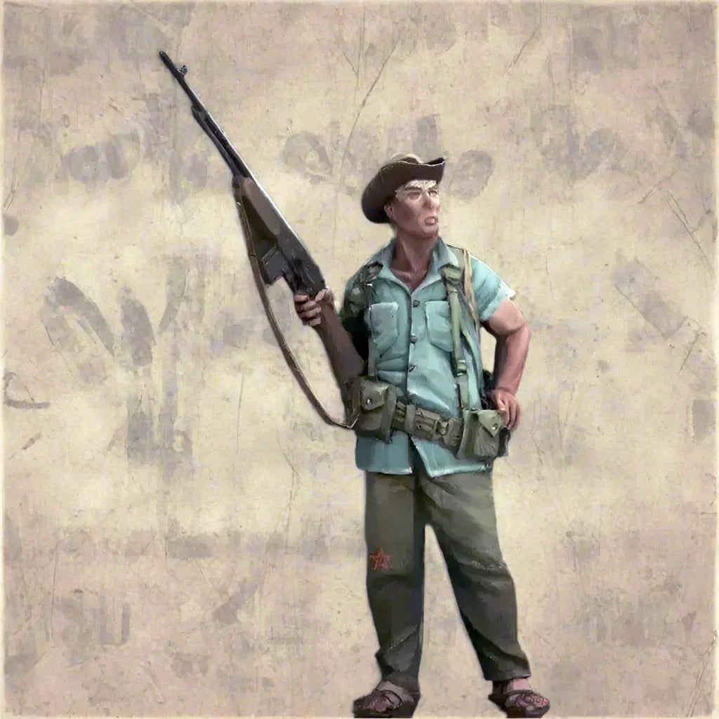 1/35 Resin Model Kit Vietnam War Vietnamese Soldier Unpainted