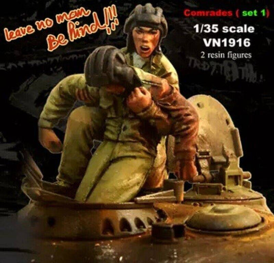 1/35 Resin Model Kit Vietnam War Vietnamese Soldiers Unpainted - Model-Fan-Store