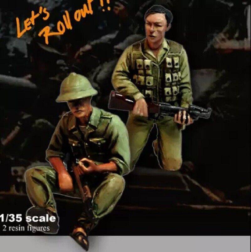 1/35 Resin Model Kit Vietnam War Vietnamese Soldiers Unpainted - Model-Fan-Store