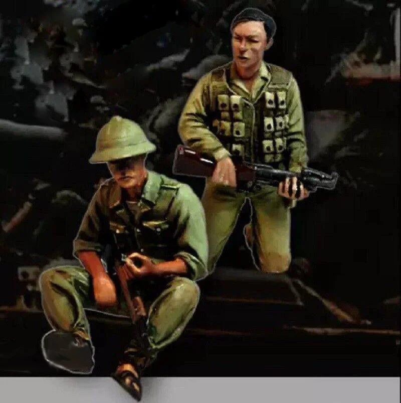 1/35 Resin Model Kit Vietnam War Vietnamese Soldiers Unpainted - Model-Fan-Store