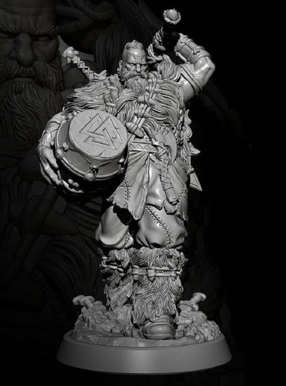 1/35 Resin Model Kit Warrior Barbarian Viking Unpainted - Model-Fan-Store