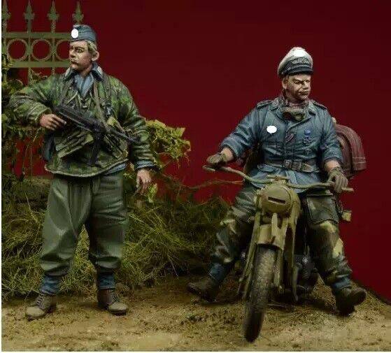 1/35 Resin Model Kit WW2 German Soldiers (no moto) Unpainted - Model-Fan-Store