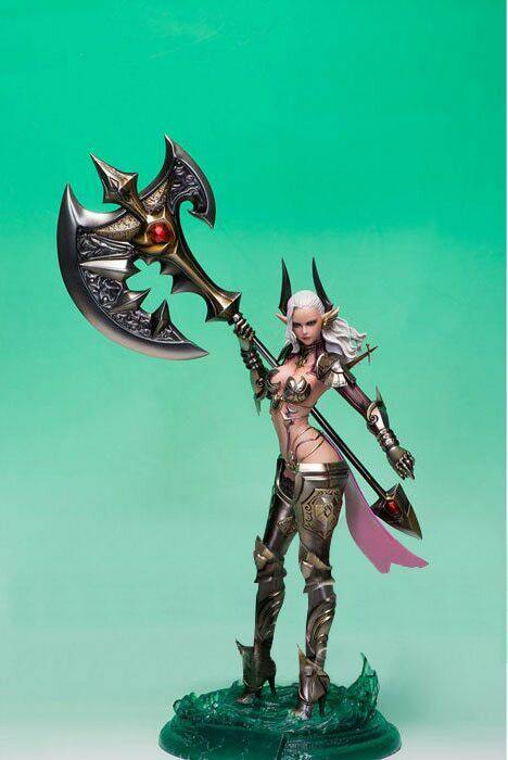 1/6 Resin Model Kit Beautiful Girl Warrior with Ax Unpainted - Model-Fan-Store