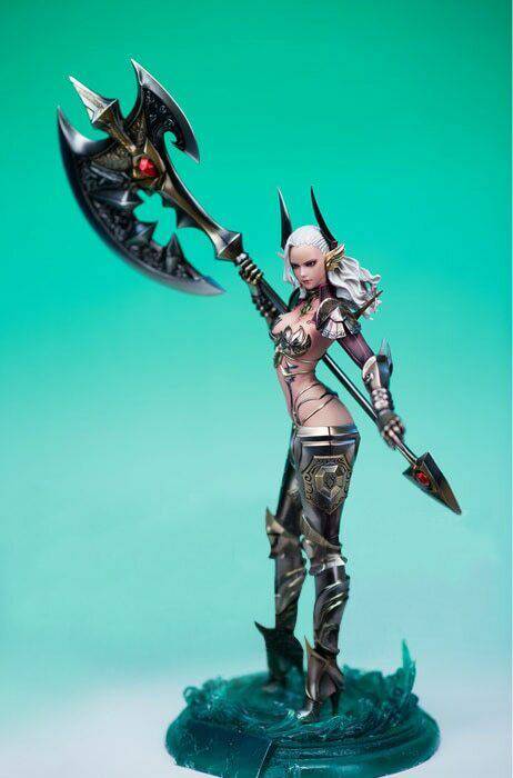 1/6 Resin Model Kit Beautiful Girl Warrior with Ax Unpainted - Model-Fan-Store