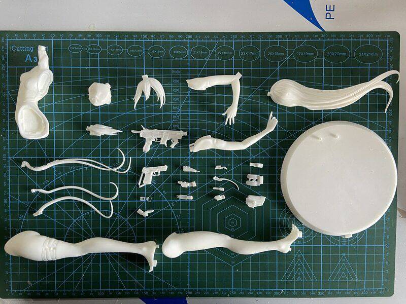 1/7 240mm 3D Print Model Kit Beautiful Beautiful Girl Lifesaver Unpainted - Model-Fan-Store