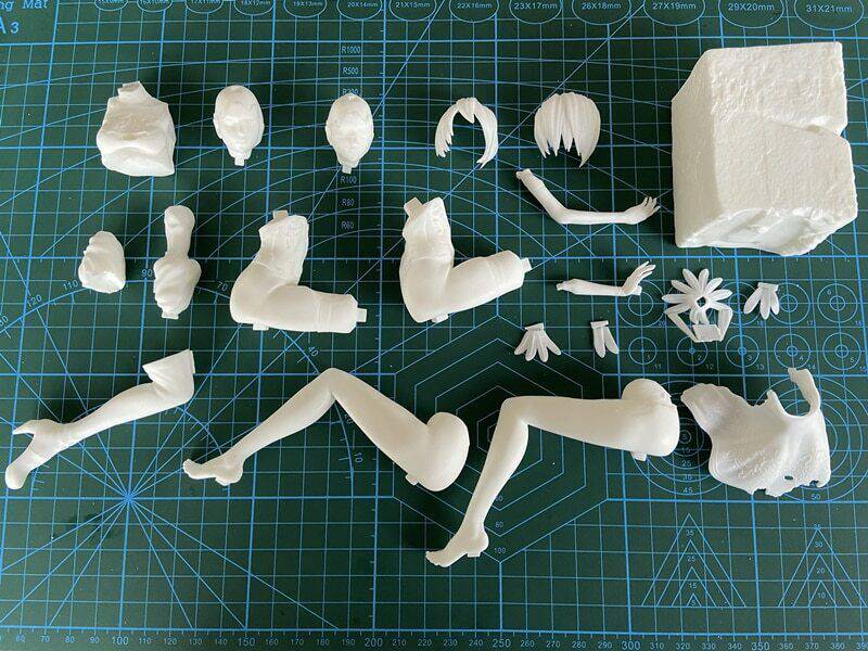 1/8 165mm Resin Model Kit Asian Beautiful Girl Woman Unpainted - Model-Fan-Store