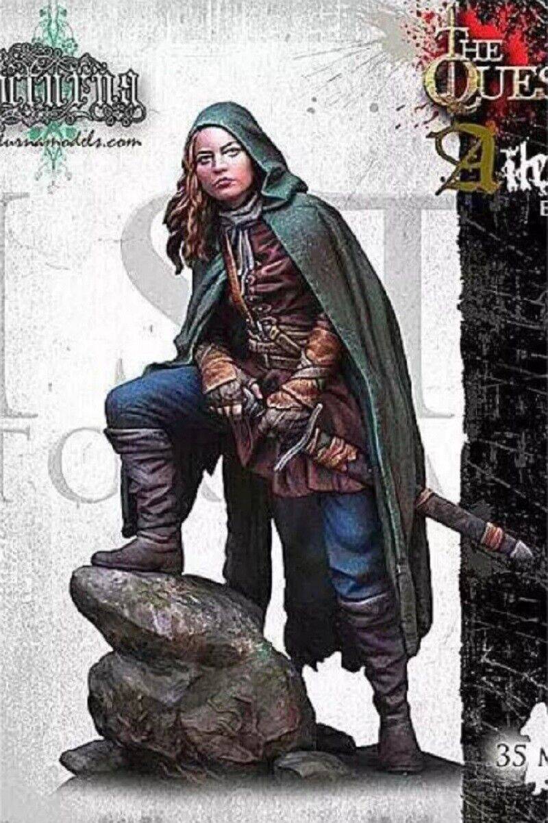 35mm Resin Model Kit Beautiful Girl Woman Forest Warrior Unpainted - Model-Fan-Store