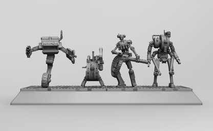 1/35 - 1/6 3D Print Cyberpunk Model Kit Aliens Robots Space Droids (no base) Unpainted