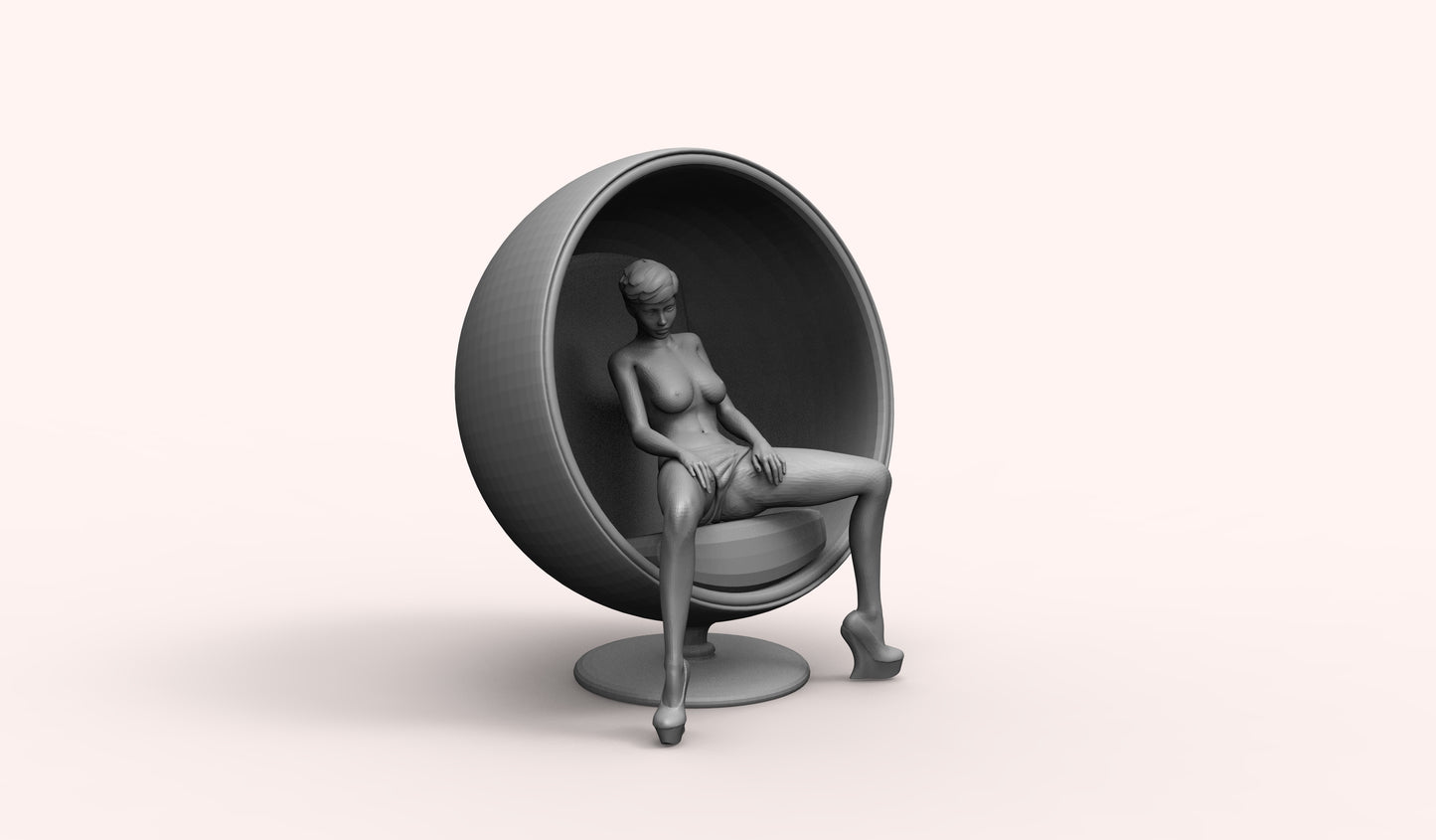 1/35 - 1/6 3D Print Model Kit Modern Nudes Beautiful Girl Unpainted