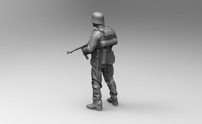 1/16 3D Print Model Kit German Soldier Infantryman WW2 Unpainted