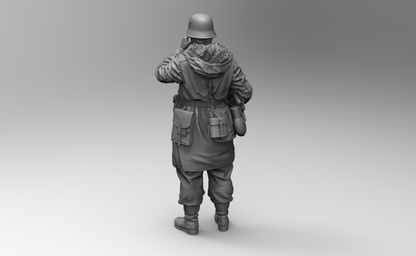 1/16 3D Print Model Kit Winter German Soldier Infantryman WW2 Unpainted