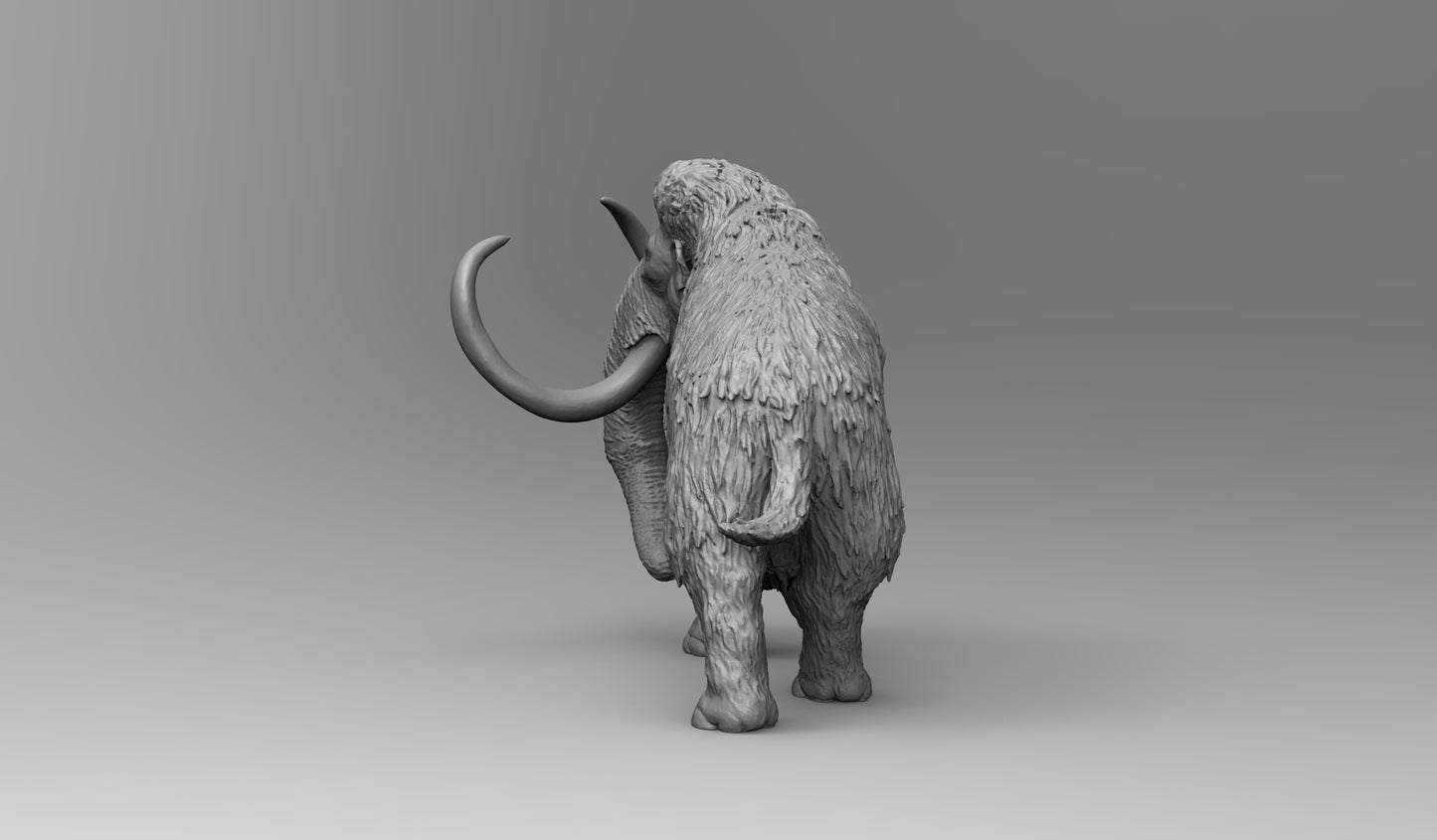 1/35 - 1/6 3D Print Model Kit Animal Zoo Mammoth Unpainted