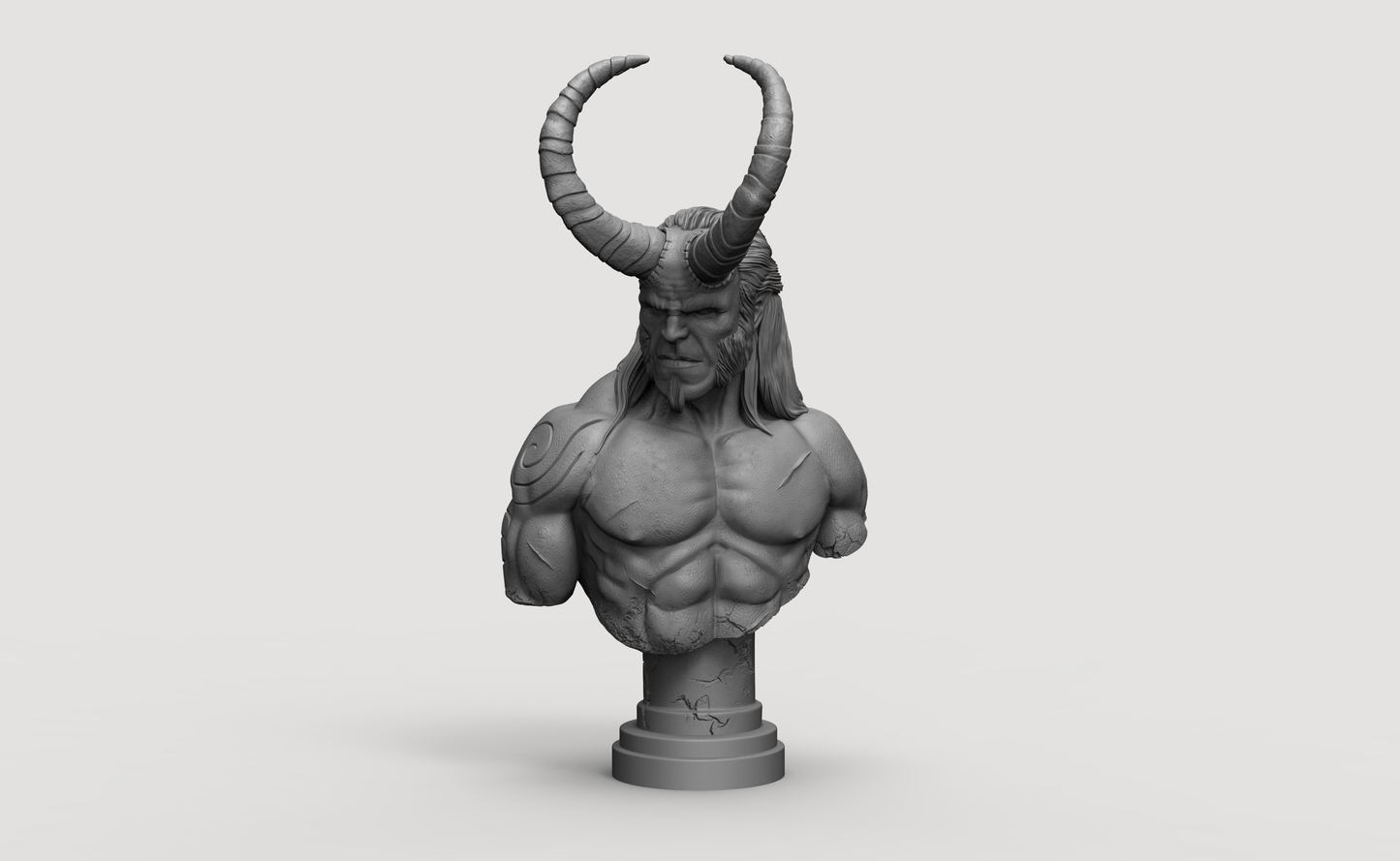 1/20 - 1/6 BUST 3D Print Model Kit Hellboy Unpainted