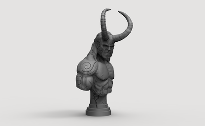 1/20 - 1/6 BUST 3D Print Model Kit Hellboy Unpainted