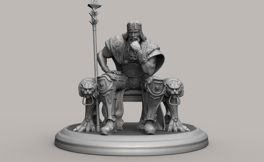 1/35 - 1/6 3D Print Model Kit Conan Warrior Barbarian King Unpainted