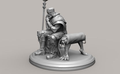 1/35 - 1/6 3D Print Model Kit Conan Warrior Barbarian King Unpainted