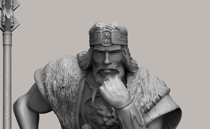 1/35 - 1/6 3D Print Model Kit Conan Warrior Barbarian King Unpainted