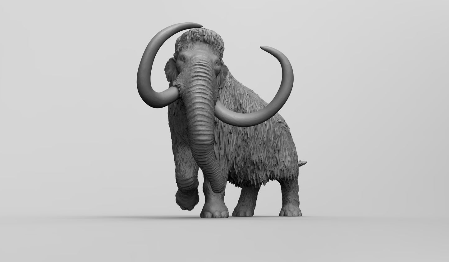 1/35 - 1/6 3D Print Model Kit Animal Zoo Mammoth Unpainted