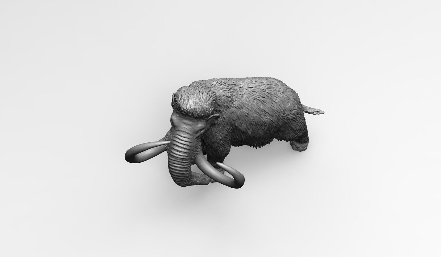 1/35 - 1/6 3D Print Model Kit Animal Zoo Mammoth Unpainted