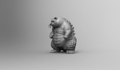 60mm - 220mm 3D Print Model Kit Animal Zoo Catzilla Katzilla Unpainted