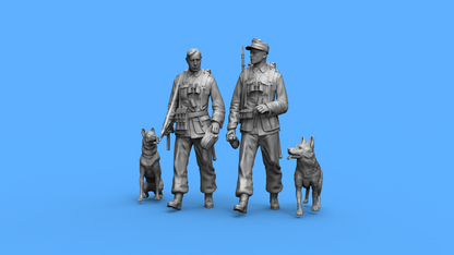 1/16 2pcs 3D Print Model Kit German Soldiers Infantry WW2 Unpainted