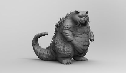 60mm - 220mm 3D Print Model Kit Animal Zoo Catzilla Katzilla Unpainted