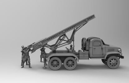 1/35 - 1/16 5pcs 3D Print Model Kit Soviet Soldiers with Artillery Gun WW2 Unpainted
