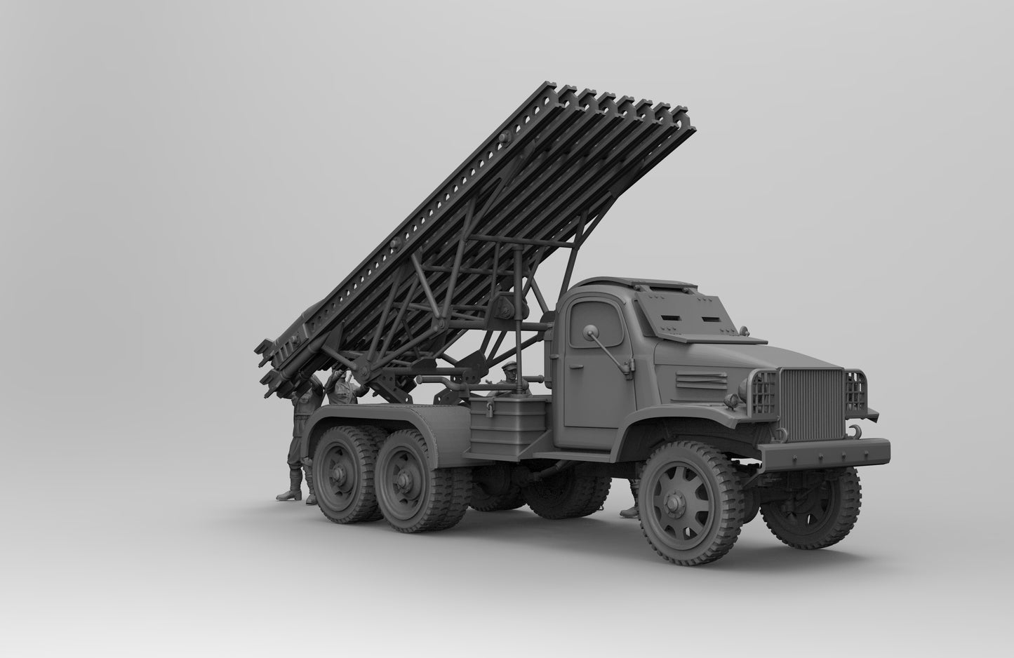 1/35 - 1/16 5pcs 3D Print Model Kit Soviet Soldiers with Artillery Gun WW2 Unpainted