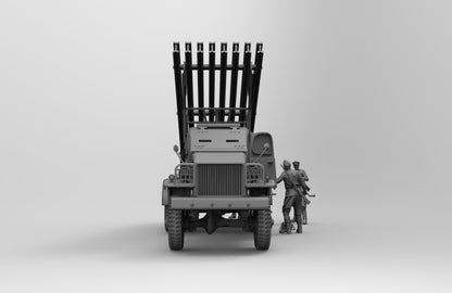 1/35 - 1/16 5pcs 3D Print Model Kit Soviet Soldiers with Artillery Gun WW2 Unpainted