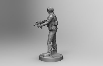 1/35 - 1/6 3D Print Model Kit Agent Leon Resident Unpainted
