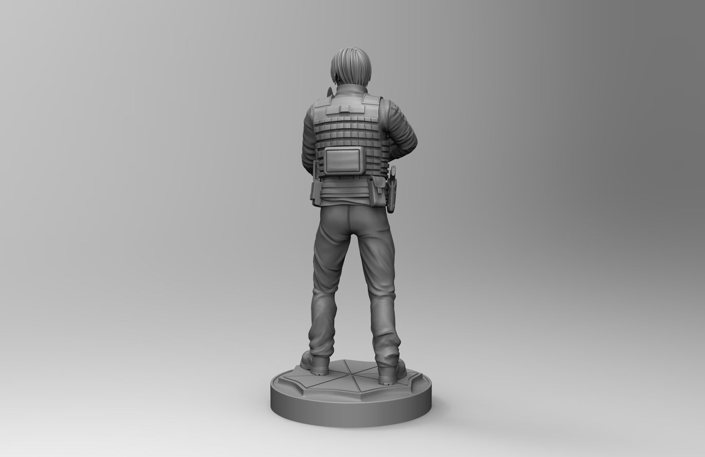 1/35 - 1/6 3D Print Model Kit Agent Leon Resident Unpainted